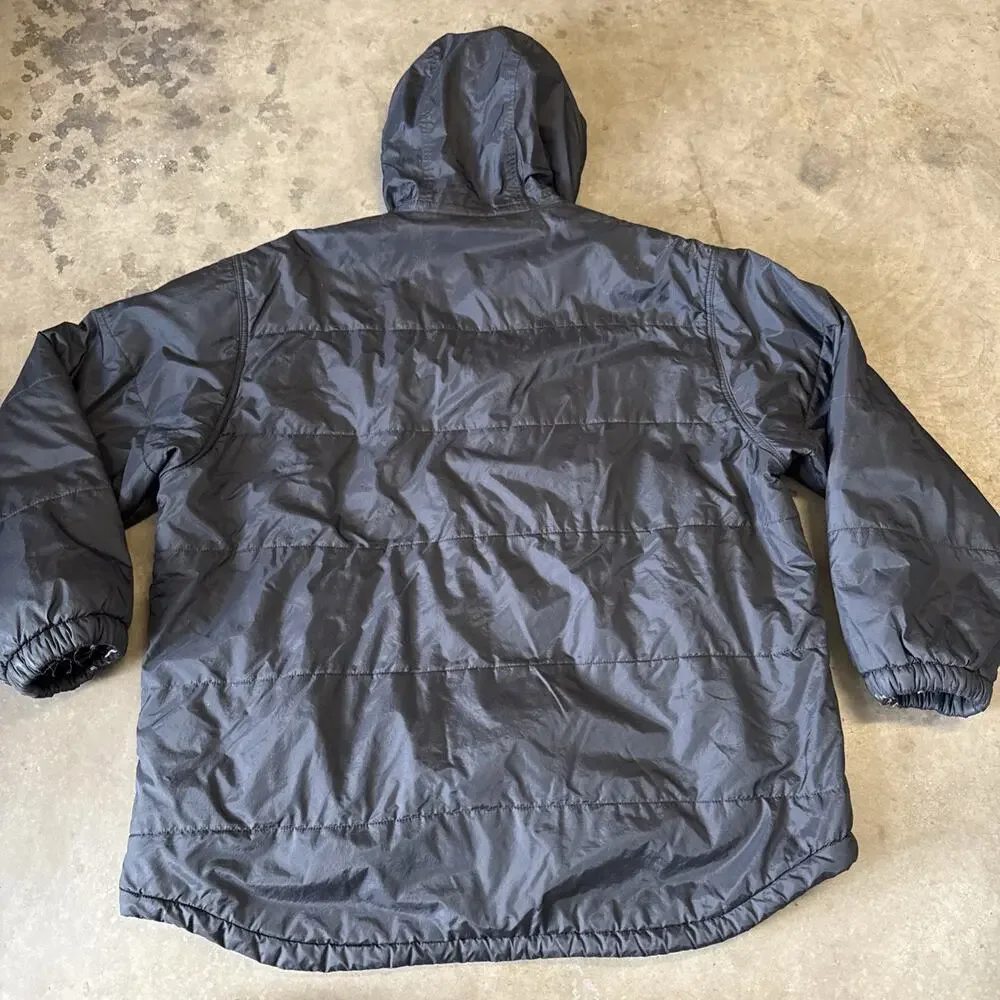 J CREW EXPEDITION DOWN PUFFER JACKET Black Soft Shell‎ Vintage Mens Large Tall